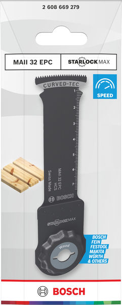 BOSCH MAII 32 EPC Holz Tauchsägeblatt, Starlock, 32 x 80 mm