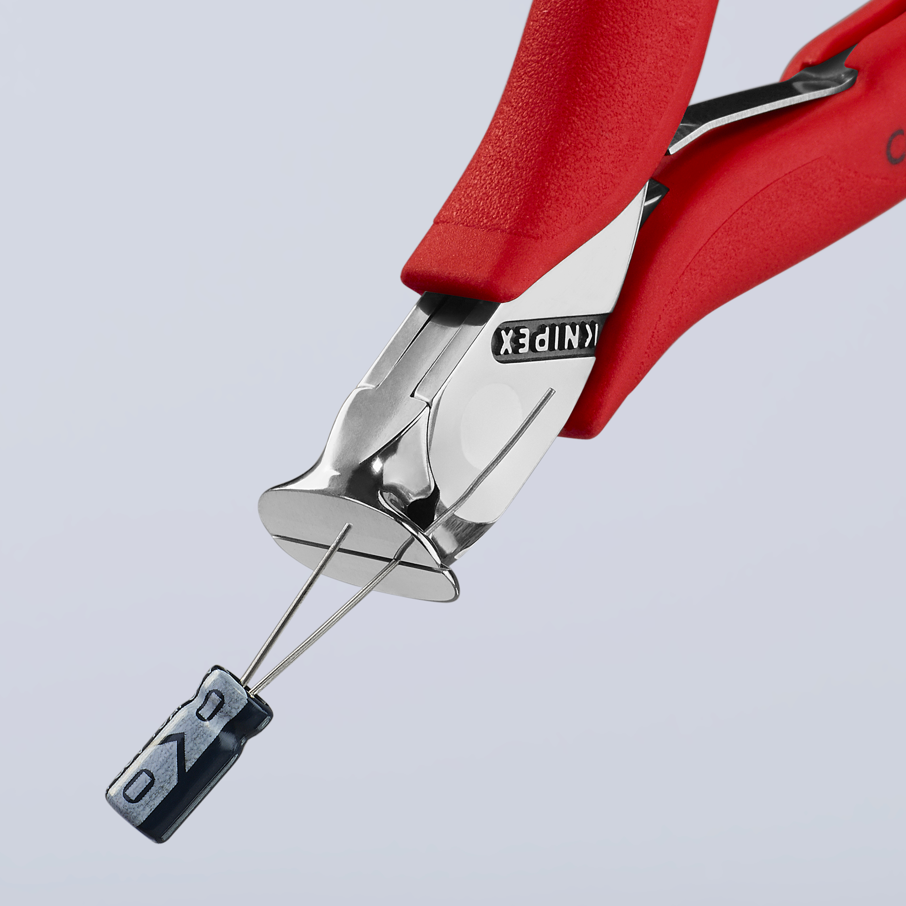 KNIPEX KNIPEX 64 01 115 Elektronik-Vornschneider 115 mm mit rutschhemmenden Kunststoff-Hüllen spiegelpoliert KNIPEX KNIPEX 64 01 115 Elektronik-Vornschneider 115 mm mit rutschhemmenden Kunststoff-Hüllen spiegelpoliert