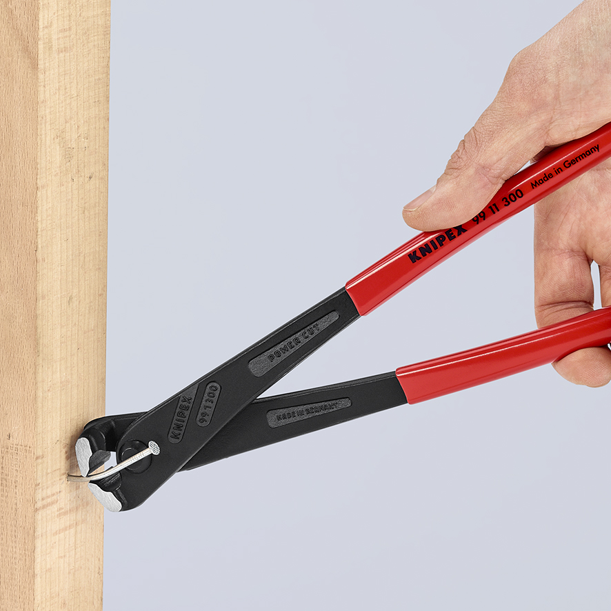 KNIPEX KNIPEX 99 11 300 SB Kraft-Monierzange hochübersetzt 300 mm schwarz atramentiert mit Kunststoff überzogen poliert