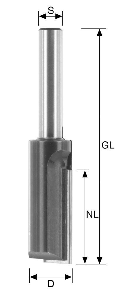 BRÜCK WP-Nut-Schaftfräser D16, NL50, S12