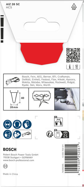 BOSCH AIZ 28 SC Kunststoff Schneider, Starlock, 28 x 40 mm BOSCH AIZ 28 SC Kunststoff Schneider, Starlock, 28 x 40 mm
