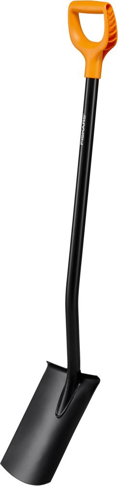 FISKARS Gärtnerspaten rund Solid Metall