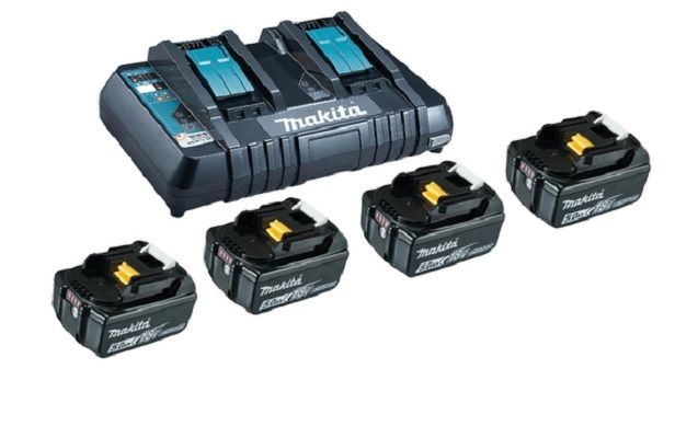 MAKITA Power Source Kit Li 4x18V/5,0Ah & Doppel-Ladegerät MAKITA Power Source Kit Li 4x18V/5,0Ah & Doppel-Ladegerät