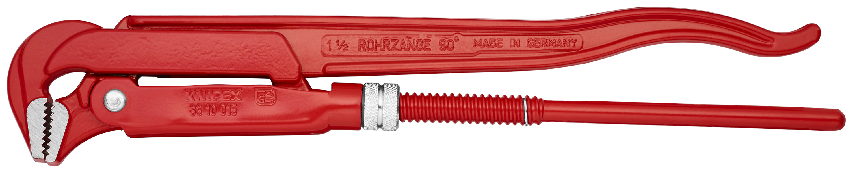KNIPEX KNIPEX 83 10 015 Rohrzange 90° 420 mm rot pulverbeschichtet