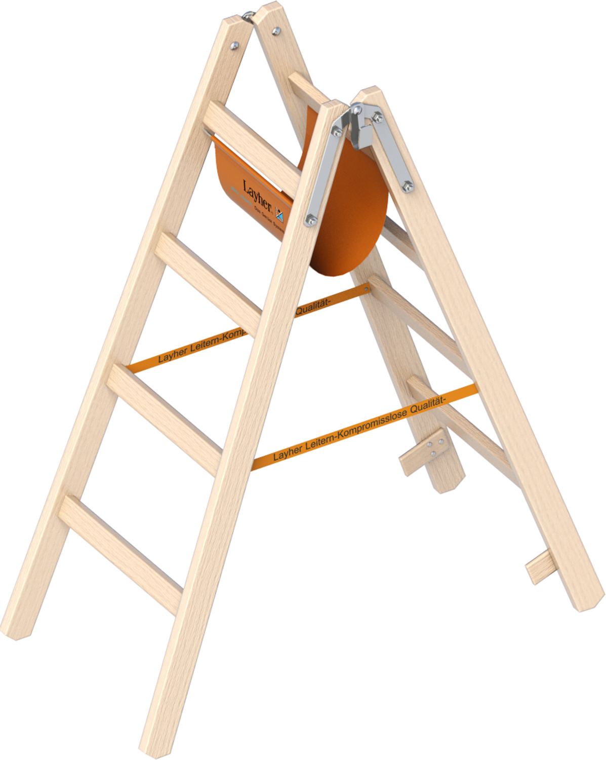 LAYHER Holzstehleiter 1053 nach Ö-Norm Z1501