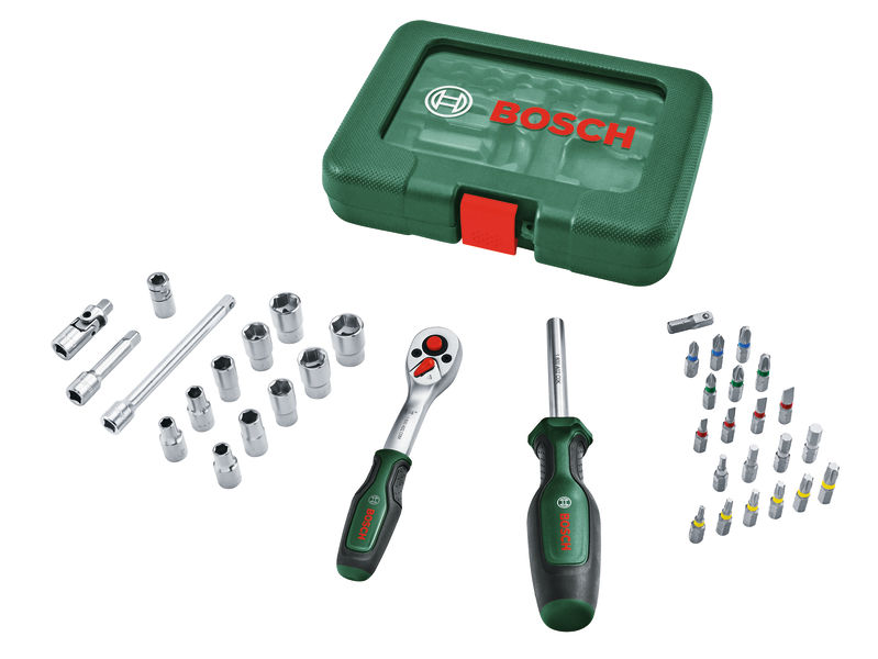 BOSCH Handwerkzeuge 1/4"-Ratschen-Set 37-teilig
