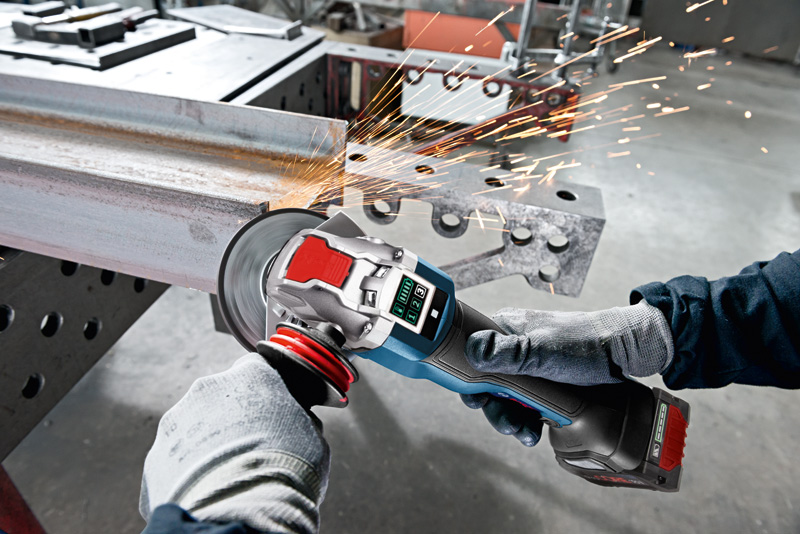 BOSCH Akku-Winkelschleifer mit X-LOCK GWX 18V-10 PSC in L-BOXX
