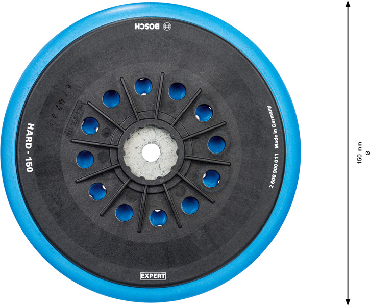 BOSCH EXPERT Multi-Loch-Schleifteller für Bosch, 150 mm, hart