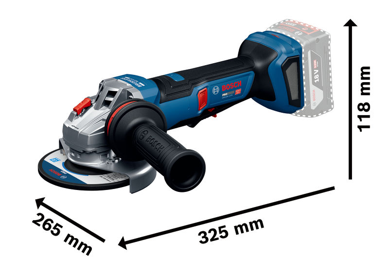 BOSCH Winkelschleifer GWS18V-11PS in L-BOXX