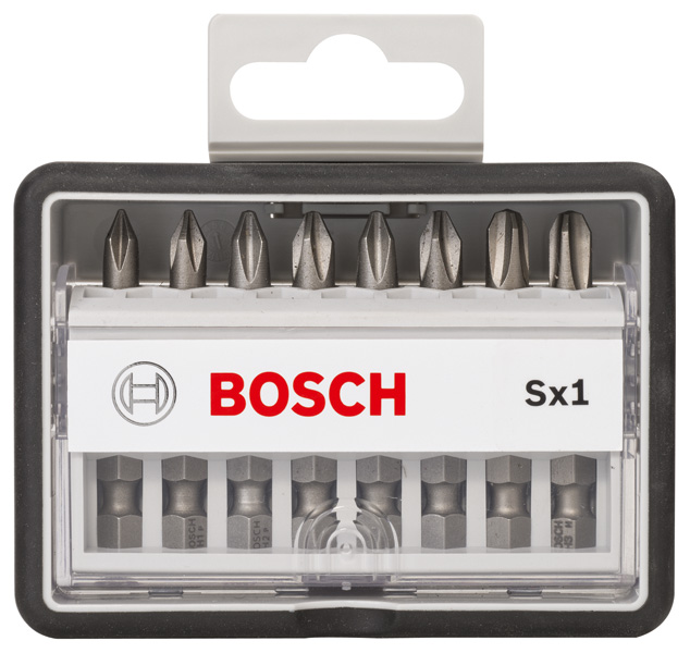BOSCH 8-tlg. Schrauberbit-Set, Robust Line, Sx PH, Extra Hard-Ausführung