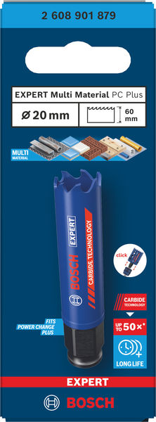 BOSCH EXPERT Multi Material Power Change Plus-Lochsäge, 20 x 60 mm