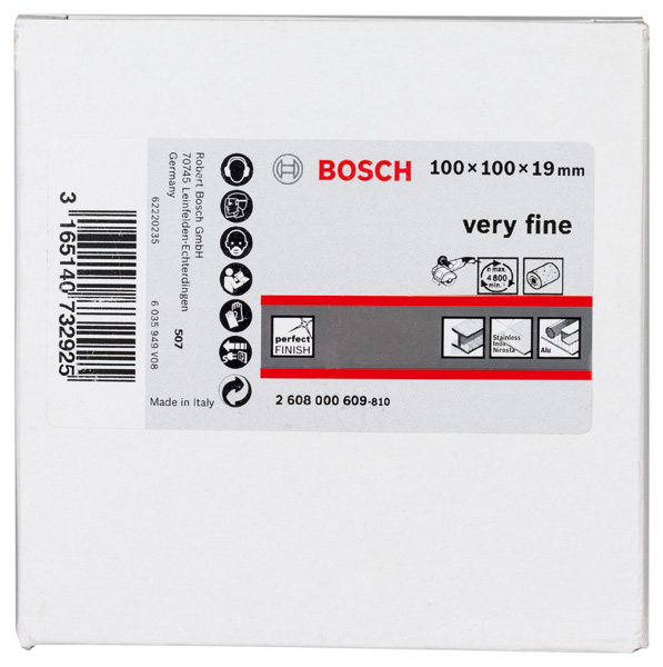 BOSCH Vliesschleifwalze für Satinierer, 19 mm, sehr fein, 100 mm