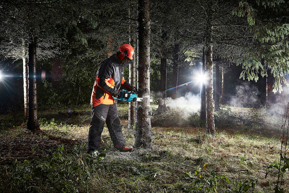 MAKITA Akku-Kettensäge 2x18V (ohne Ladegerät und Akkus)