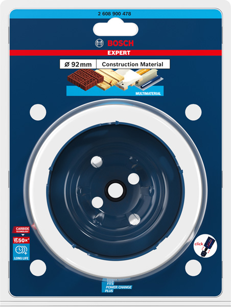 BOSCH EXPERT Construction Material Lochsäge, 92x60 mm