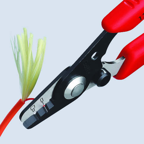 KNIPEX KNIPEX 12 82 130 SB Abisolierzange für Glasfaserkabel 130 mm brüniert mit Kunststoff-Griffhüllen KNIPEX KNIPEX 12 82 130 SB Abisolierzange für Glasfaserkabel 130 mm brüniert mit Kunststoff-Griffhüllen