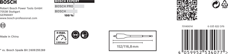 BOSCH EXPERT Self Cut Speed Flachfräsbohrer, 6tlg.13-25mm BOSCH EXPERT Self Cut Speed Flachfräsbohrer, 6tlg.13-25mm