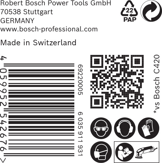 BOSCH EXPERT C470 Schleifblatt, 93x93mm, K100, 6 Löcher, 50-tlg. BOSCH EXPERT C470 Schleifblatt, 93x93mm, K100, 6 Löcher, 50-tlg.