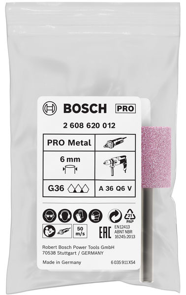 BOSCH PRO Steel Schleifstiftset, 20 x 26 mm, G60, zylindrisch BOSCH PRO Steel Schleifstiftset, 20 x 26 mm, G60, zylindrisch