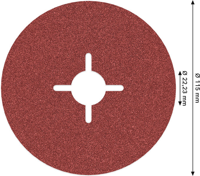 BOSCH PRO R780 Fiberscheibe, 115 mm, G120
