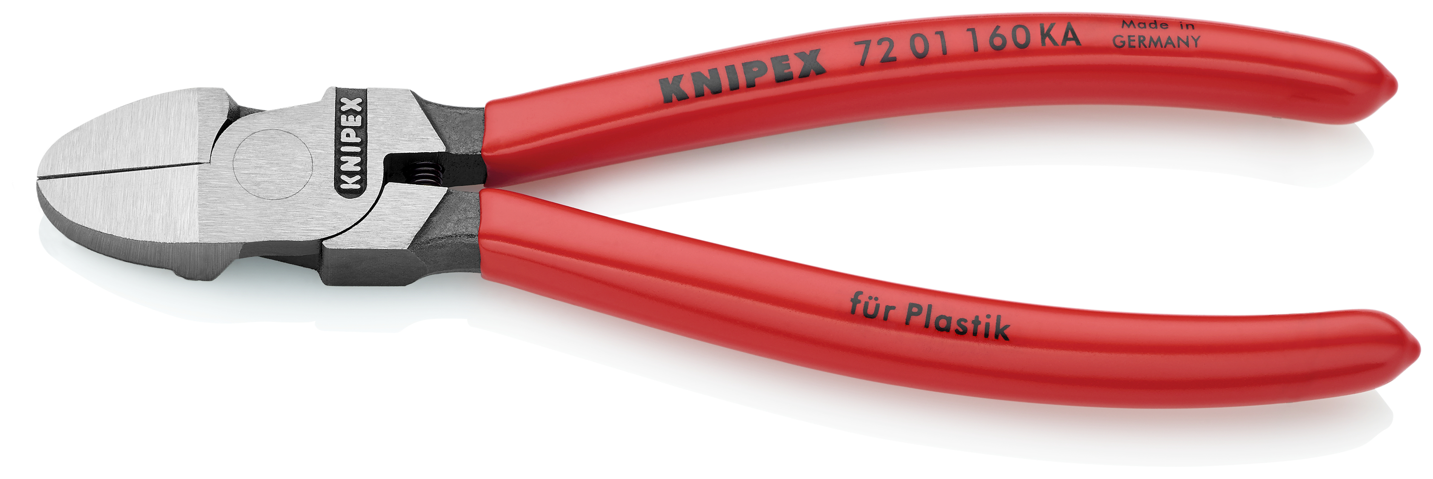 KNIPEX KNIPEX 72 01 160 KA Seitenschneider für Kunststoff runder Kopf 160 mm mit Kunststoff überzogen poliert KNIPEX KNIPEX 72 01 160 KA Seitenschneider für Kunststoff runder Kopf 160 mm mit Kunststoff überzogen poliert