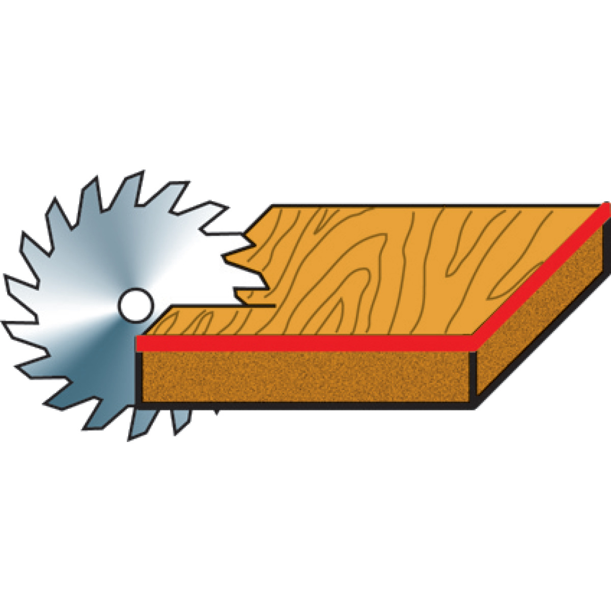 HOLZKRAFT Besäum- und Fertigungsschnitt-Kreissägeblatt KSB-BF 250/42