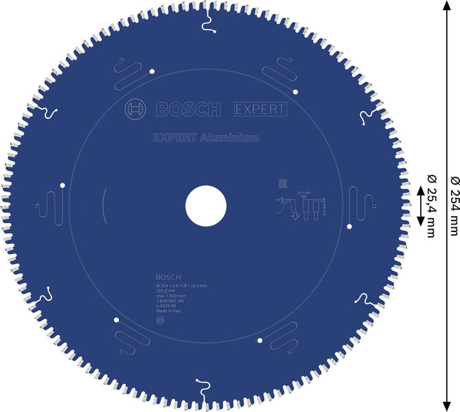 BOSCH EXPERT Aluminium Kreissägeblatt, 254x25,4 mm, Z120