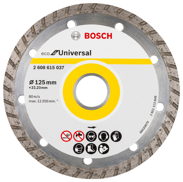 BOSCH Diamanttrennscheibe Turbo Eco For Universal, 125 mm BOSCH Diamanttrennscheibe Turbo Eco For Universal, 125 mm