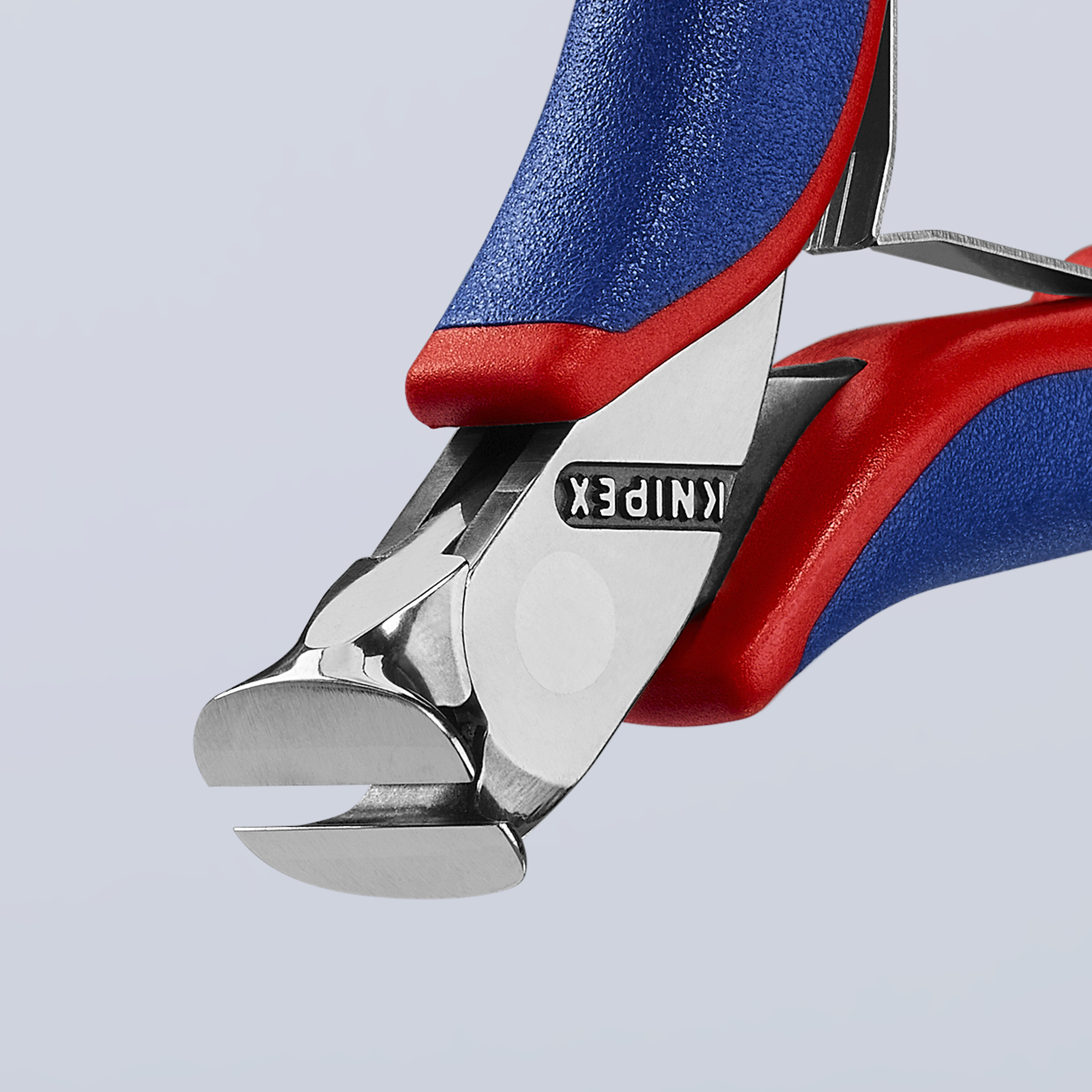 KNIPEX KNIPEX 64 12 115 Elektronik-Vornschneider 115 mm mit Mehrkomponenten-Hüllen spiegelpoliert
