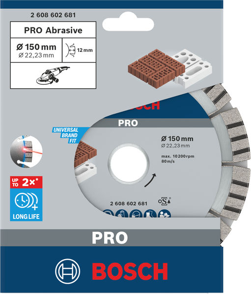 BOSCH Diamanttrennscheibe Best for Abrasive