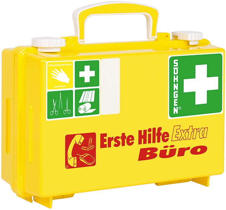 N.A. Erste-Hilfe-Koffer Extra Büro, DIN 13157, gelb