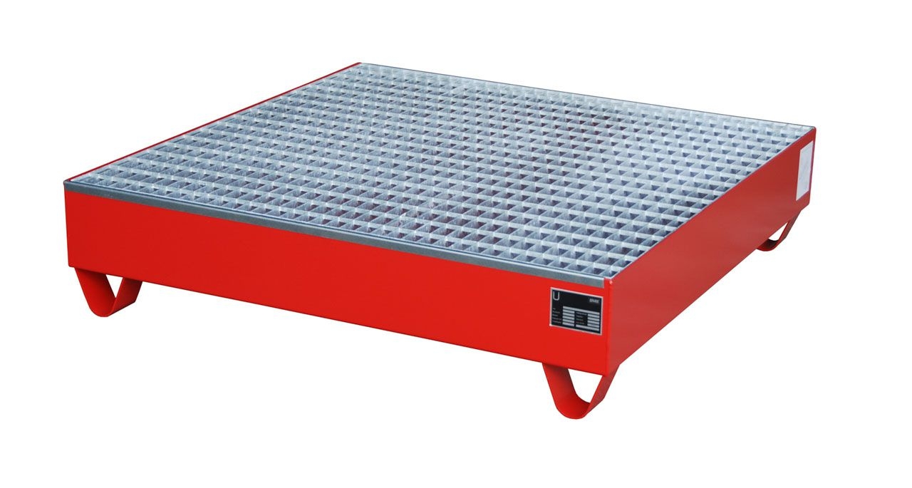 BAUER Auffangwanne 2032, lackiert, Feuerrot