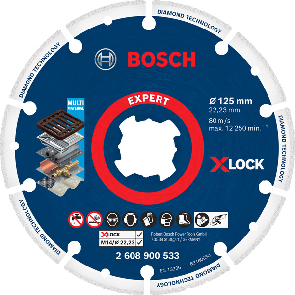 BOSCH EXPERT Diamond Metal Wheel Trennscheibe, X-LOCK, 125x22,23 mm BOSCH EXPERT Diamond Metal Wheel Trennscheibe, X-LOCK, 125x22,23 mm