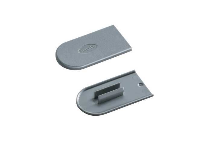 LAMELLO Cabineo Abdeckkappe, 100 Stück, RAL 7005 mausgrau