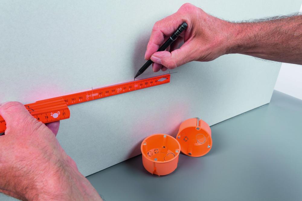 WIHA Elektriker Gliedermaßstab Longlife 2 m metrisch, 10 Glieder 15 mm