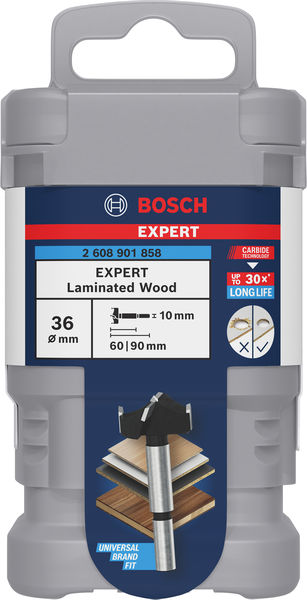 BOSCH EXPERT Laminated Wood Scharnierlochbohrer, 36 x 60 x 90 mm