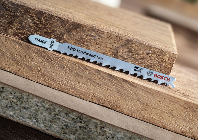 BOSCH PRO Hardwood fast T144DF Stichsägeblatt, 100 mm, 25-tlg.