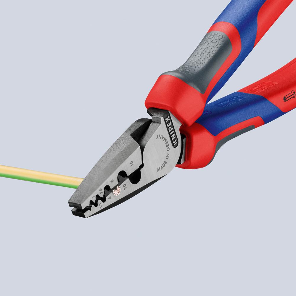 KNIPEX 97 72 180 Crimpzange für Aderendhülsen mit Comfort-Griffen 180 mm KNIPEX 97 72 180 Crimpzange für Aderendhülsen mit Comfort-Griffen 180 mm