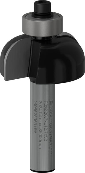 BOSCH PRO Hohlkehlfräser, R 8, Schaft 8 mm