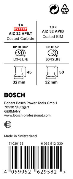 BOSCH PRO AIZ 32 APIB Promo-Set, 11-tlg. BOSCH PRO AIZ 32 APIB Promo-Set, 11-tlg.