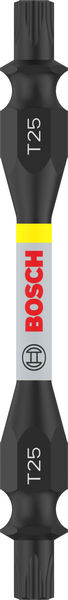 BOSCH PRO Impact Schrauberbit mit Doppelklingen und Pick and Click-Einsätzen, T25,65mm