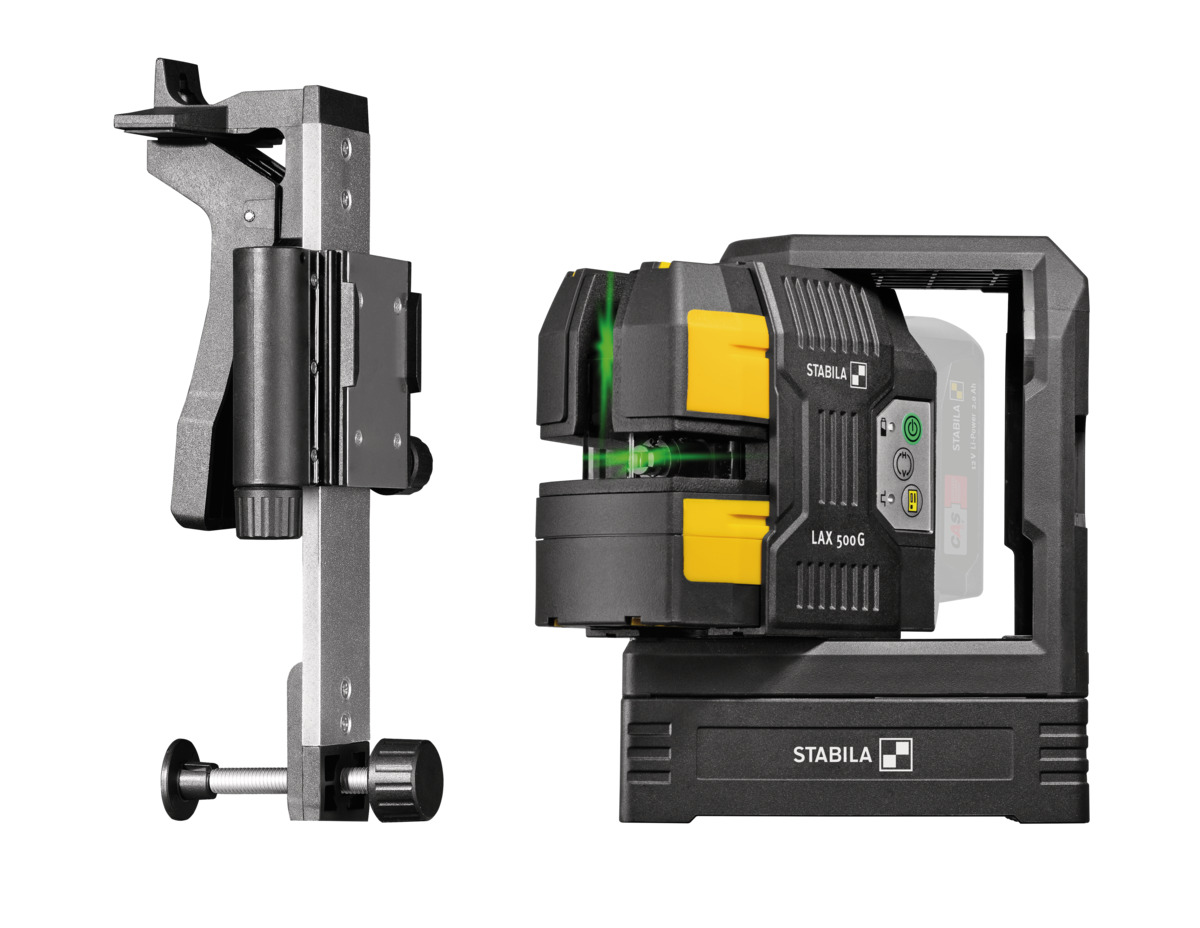 STABILA Kreuzlinien-Lot-Laser LAX 500 G, 12-V-System, 5-teiliges Set, ohne Akku und Ladegerät STABILA Kreuzlinien-Lot-Laser LAX 500 G, 12-V-System, 5-teiliges Set, ohne Akku und Ladegerät