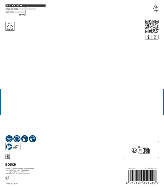 BOSCH EXPERT Multi Material Carbide-Topfscheibe grob, angeschrägt, 180 mm, 22,23 mm