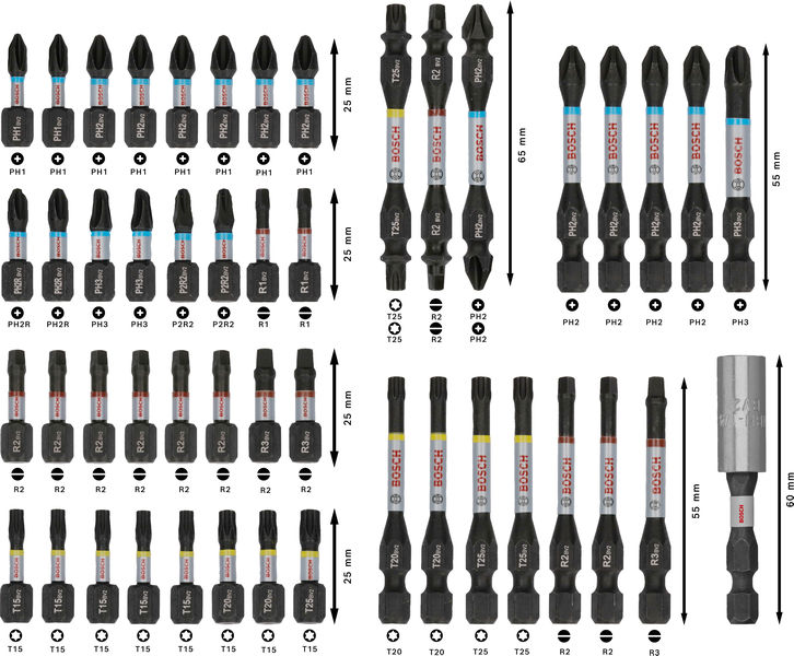 BOSCH PRO Impact Schrauberbit Set, 48-tlg. BOSCH PRO Impact Schrauberbit Set, 48-tlg.