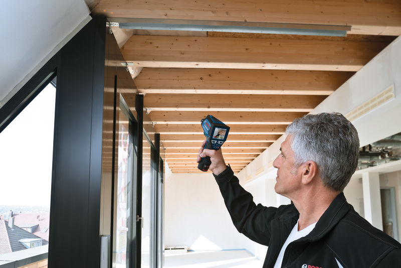BOSCH Thermodetektor GIS 1000 C, mit Akku-Adapter