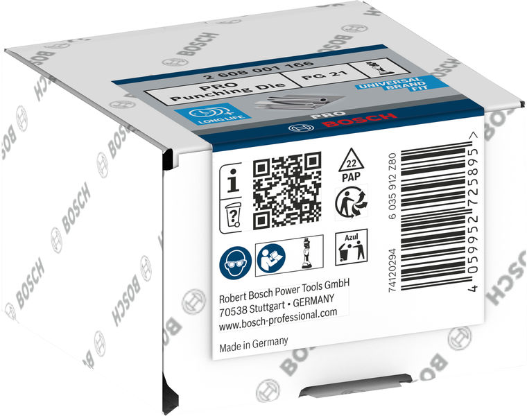 BOSCH PRO Stempel und Matrize, PG21, Edelstahl