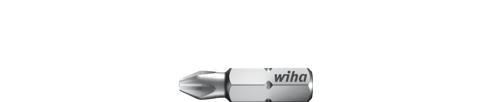 WIHA Bit Standard 25mm PH2, Phillips, 1/4"