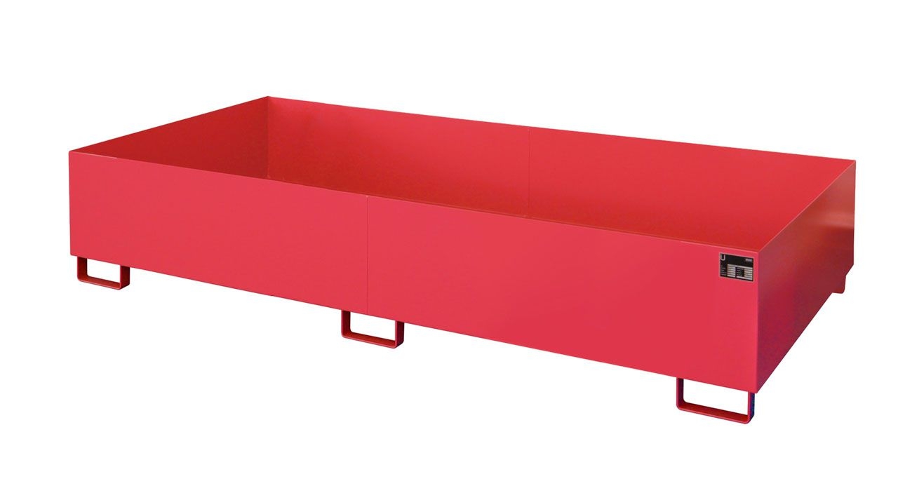 BAUER Regalwanne RW 2700-3, lackiert, Feuerrot