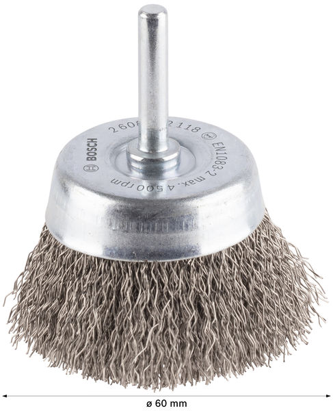 BOSCH PRO Stainless Steel clean Topfbürste, gerader Schaft, 60 x 0,3 mm