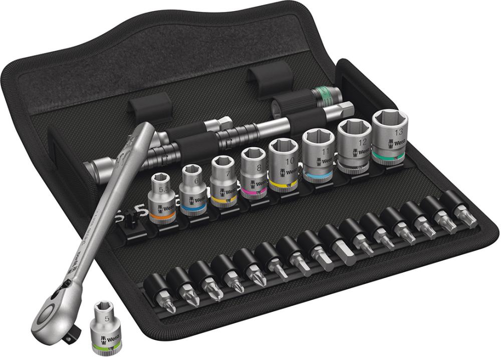 WERA 8100 SA 8 Zyklop Metal-Knarrensatz, 1/4"-Antrieb, metrisch, 28-teilig WERA 8100 SA 8 Zyklop Metal-Knarrensatz, 1/4"-Antrieb, metrisch, 28-teilig