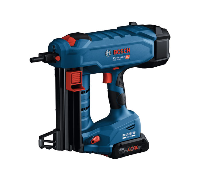 BOSCH Akku-Nagler GNB 18V-40, 2 x Akku ProCORE18V 4.0Ah BOSCH Akku-Nagler GNB 18V-40, 2 x Akku ProCORE18V 4.0Ah